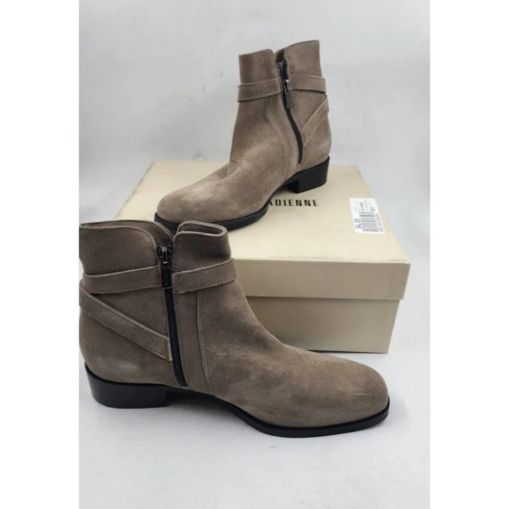 La Canadienne Sancton Waterproof City Dry Boots Women's 10 Caribou Suede Leather